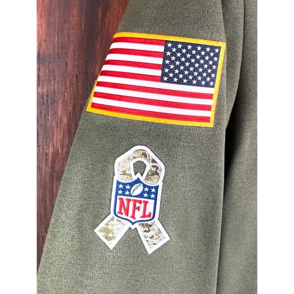 Nike Dallas Cowboys Salute To Service‎ Thermafit 2022 Green Camo Kids Medium EUC - Picture 4 of 11